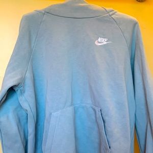 Light Blue Nike Turtleneck Hoodie Small